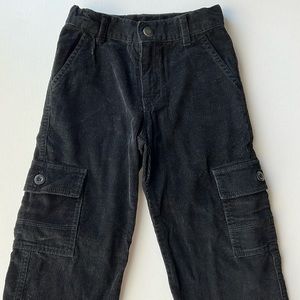 Gymboree black corduroy cargos